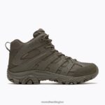 Moab 3 Mid Tactical Waterproof (J004113) Merrell Women 8VV6P122 Shoes Dark Olive