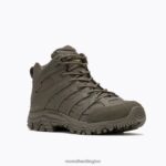 Moab 3 Mid Tactical Waterproof (J004113) Merrell Women 8VV6P122 Shoes Dark Olive - Image 3