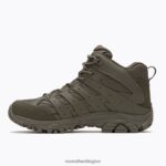 Moab 3 Mid Tactical Waterproof (J004113) Merrell Women 8VV6P122 Shoes Dark Olive - Image 7