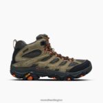 Moab 3 Mid Waterproof (J035841) Merrell Men 8VV6P127 Shoes Olive - Image 2