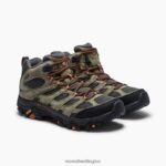 Moab 3 Mid Waterproof (J035841) Merrell Men 8VV6P127 Shoes Olive - Image 5