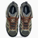 Moab 3 Mid Waterproof (J035841) Merrell Men 8VV6P127 Shoes Olive - Image 6