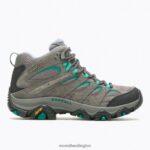 Moab 3 Mid Waterproof (J035850) Merrell Women 8VV6P1035 Shoes Granite/Marine - Image 2