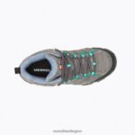 Moab 3 Mid Waterproof (J035850) Merrell Women 8VV6P1035 Shoes Granite/Marine - Image 4