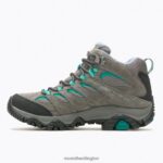 Moab 3 Mid Waterproof (J035850) Merrell Women 8VV6P1035 Shoes Granite/Marine - Image 6