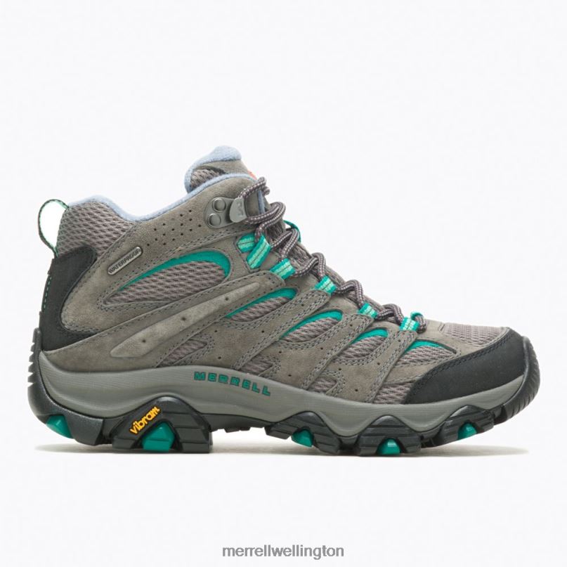 Moab 3 Mid Waterproof (J035850) Merrell Women 8VV6P1035 Shoes Granite/Marine - Image 1