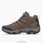 Moab 3 Mid Waterproof (J036757) Merrell Men 8VV6P130 Shoes Bracken - Image 6
