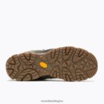 Moab 3 Mid Waterproof Wide Width (J036549W) Merrell Men 8VV6P218 Shoes Olive/Gum - Image 3