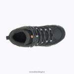 Moab 3 Thermo Mid Waterproof (J036616) Merrell Women 8VV6P1223 Shoes Black/Paloma - Image 4