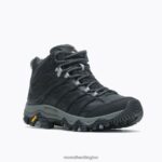Moab 3 Thermo Mid Waterproof (J036616) Merrell Women 8VV6P1223 Shoes Black/Paloma - Image 5