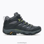 Moab 3 Thermo Mid Waterproof (J036629) Merrell Men 8VV6P652 Shoes Granite/Hi Viz - Image 2