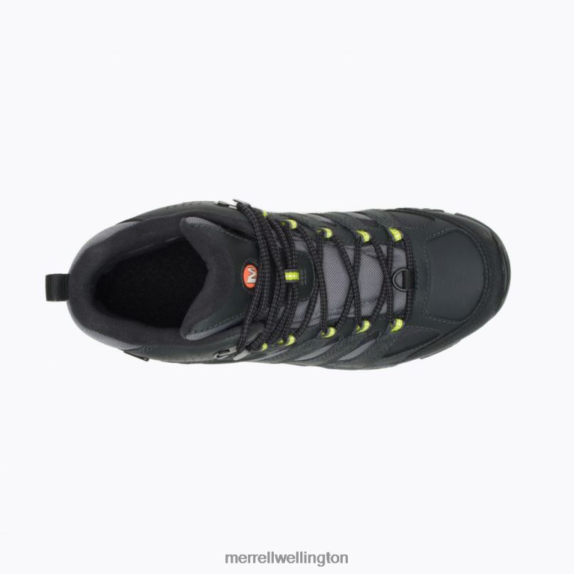 Moab 3 Thermo Mid Waterproof (J036629) Merrell Men 8VV6P652 Shoes Granite/Hi Viz - Image 4