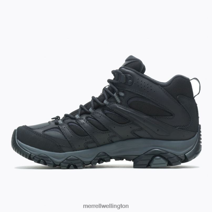 Moab 3 Thermo Mid Waterproof Wide Width (J036577W) Merrell Men 8VV6P628 Shoes Black - Image 6
