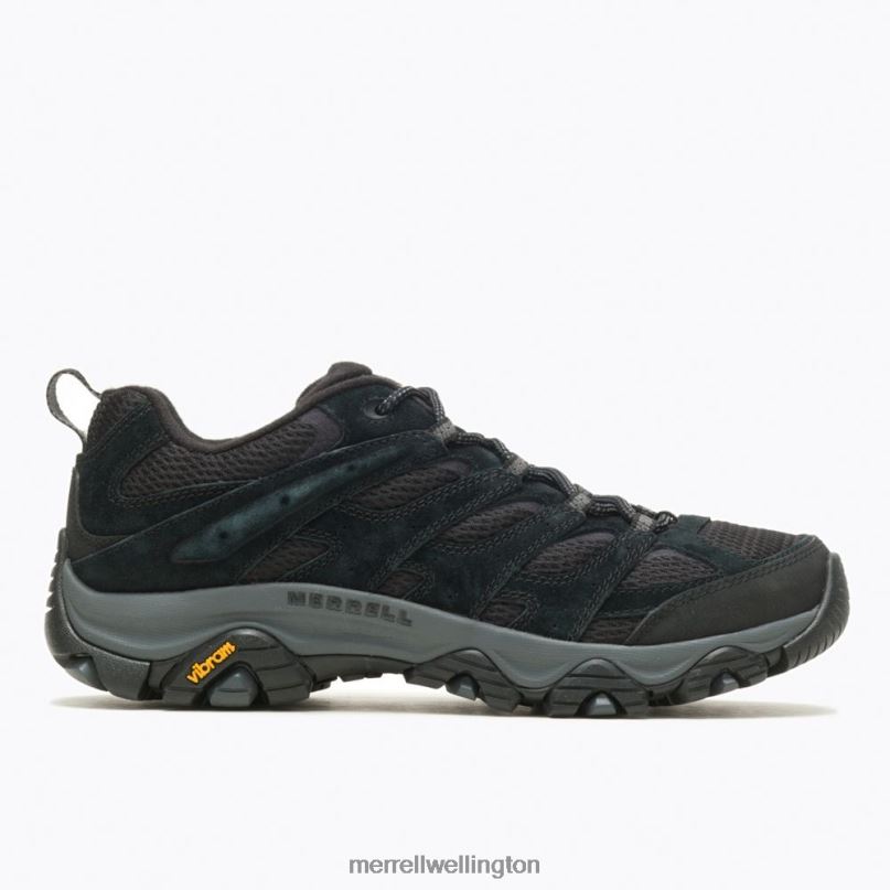 Moab 3 Wide Width (J035875W) Merrell Men 8VV6P206 Shoes Black Night - Image 2