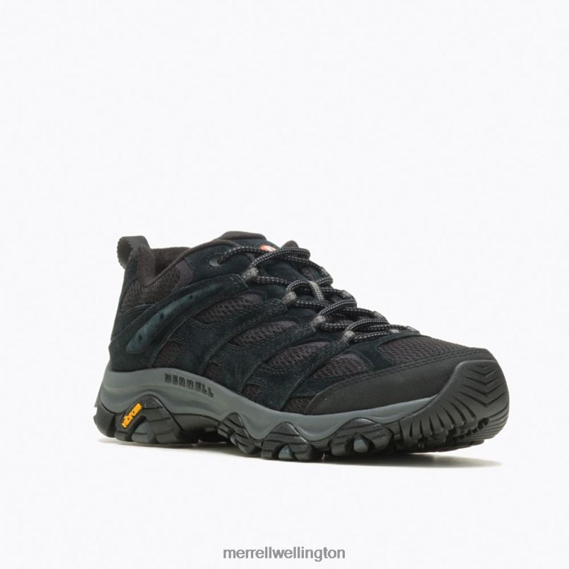Moab 3 Wide Width (J035875W) Merrell Men 8VV6P206 Shoes Black Night - Image 5