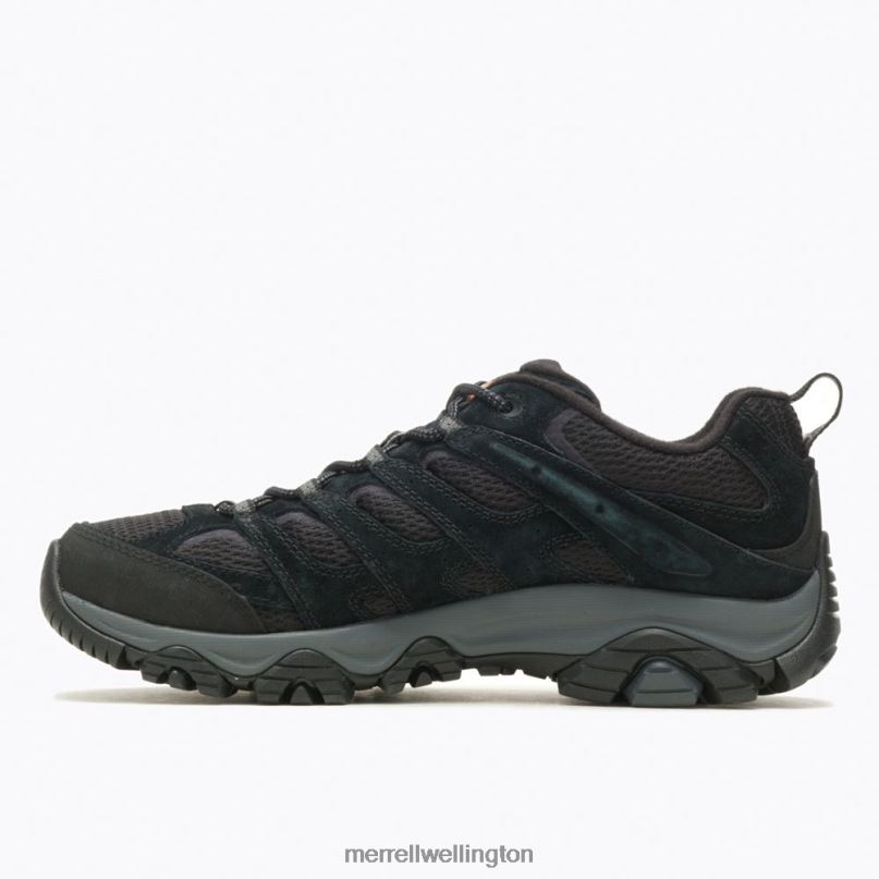 Moab 3 Wide Width (J035875W) Merrell Men 8VV6P206 Shoes Black Night - Image 6