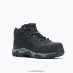 Moab Adventure Mid Waterproof Carbon Fiber Wide Width (J004631W) Merrell Men 8VV6P495 Shoes Black - Image 5
