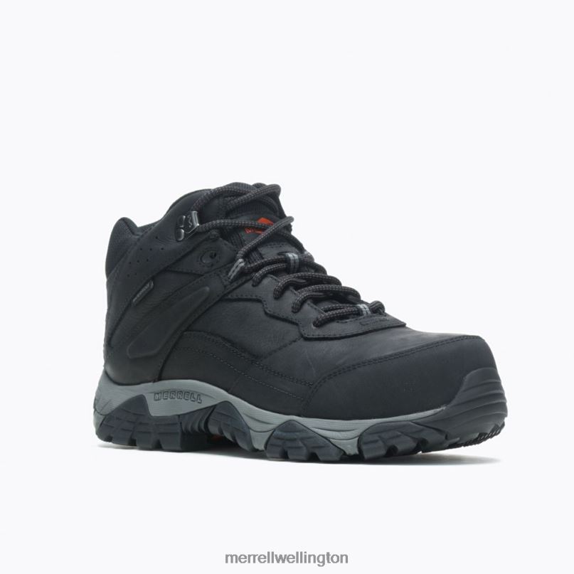 Moab Adventure Mid Waterproof Carbon Fiber Wide Width (J004631W) Merrell Men 8VV6P495 Shoes Black - Image 5