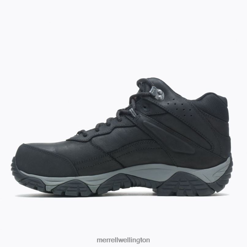 Moab Adventure Mid Waterproof Carbon Fiber Wide Width (J004631W) Merrell Men 8VV6P495 Shoes Black - Image 6