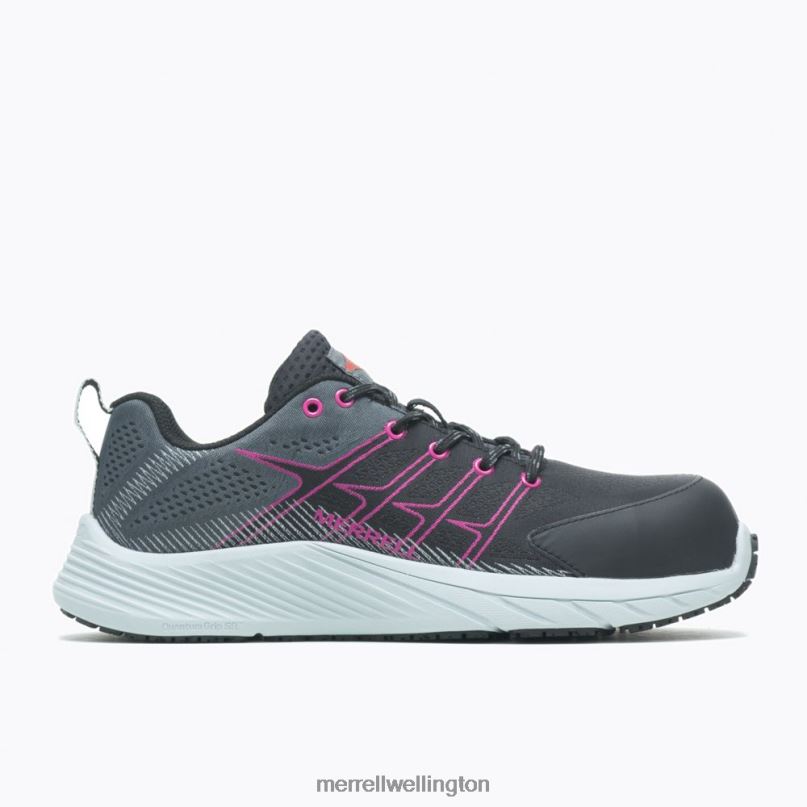 Moab Flight Carbon Fiber (J005174) Merrell Women 8VV6P1237 Shoes Black/Fuchsia - Image 2