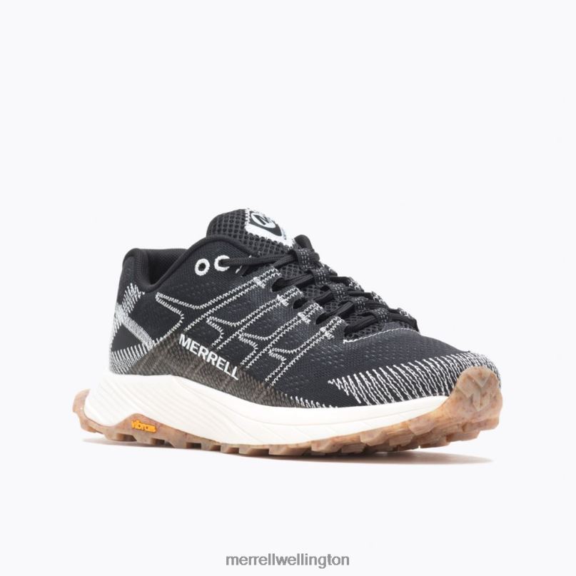Moab Flight Eco Dye Wide Width (J067092W) Merrell Women 8VV6P674 Shoes Black/White - Image 5