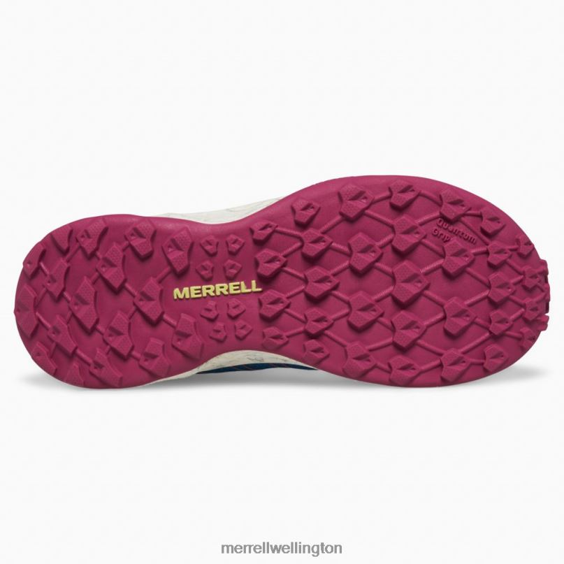 Moab Flight Low A/C (MK167108) Merrell Kids 8VV6P1389 Shoes Teal/Lime/Fuchsia - Image 5