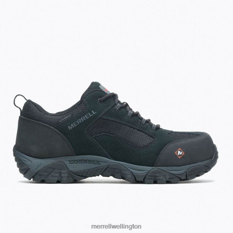 Moab Onset Waterproof Comp Toe Work Shoe (J099503) Merrell Men 8VV6P384 Shoes Black - Image 1