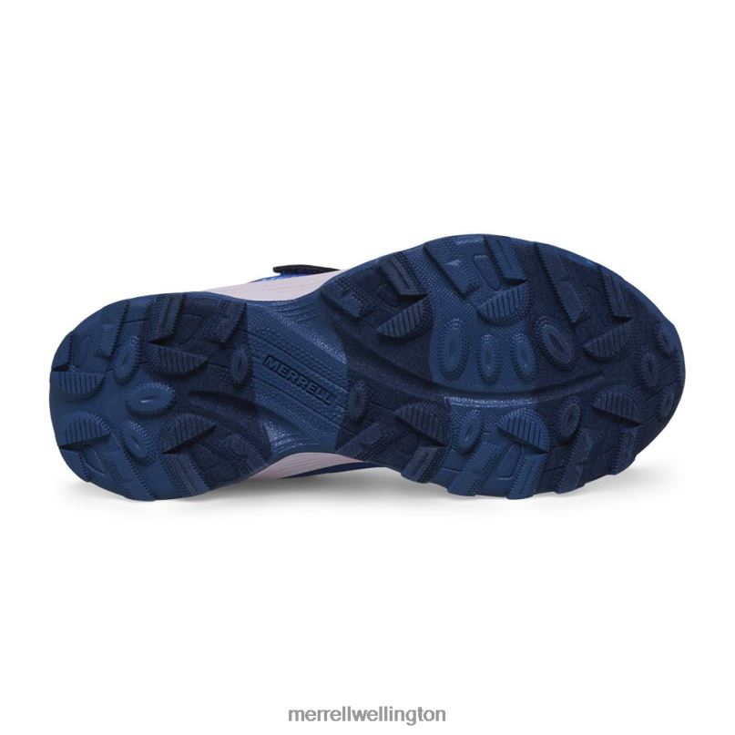 Moab Speed Low A/C Waterproof (MK166989) Merrell Kids 8VV6P1364 Shoes Blue/Berry/Turq - Image 5