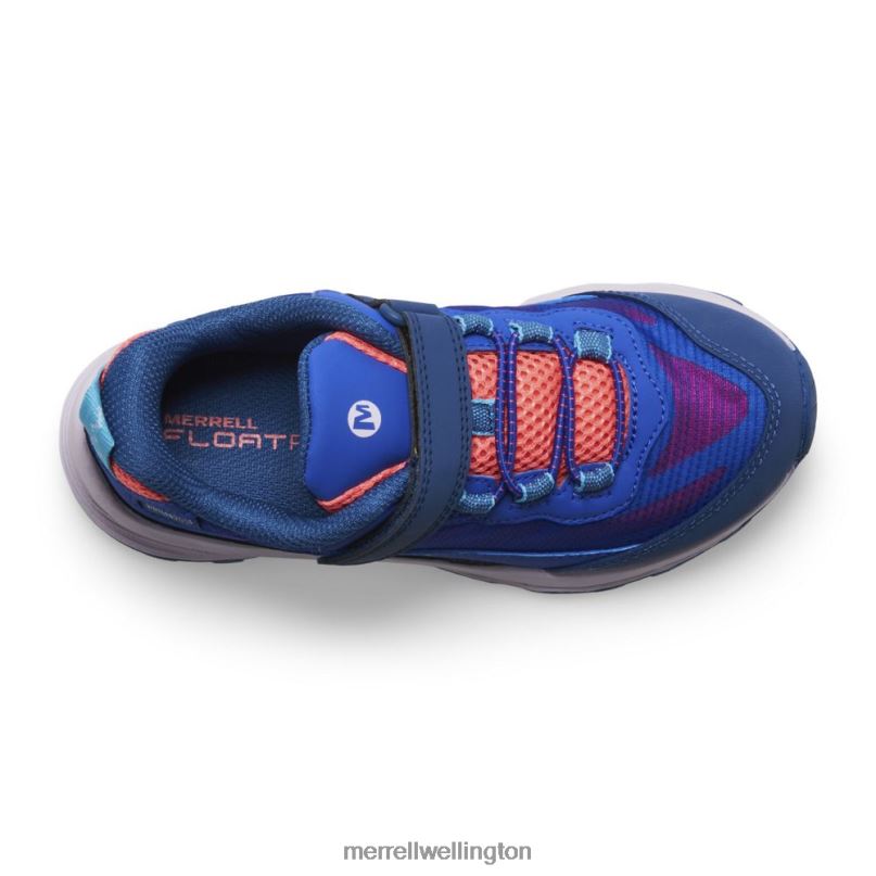 Moab Speed Low A/C Waterproof (MK166989) Merrell Kids 8VV6P1364 Shoes Blue/Berry/Turq - Image 6