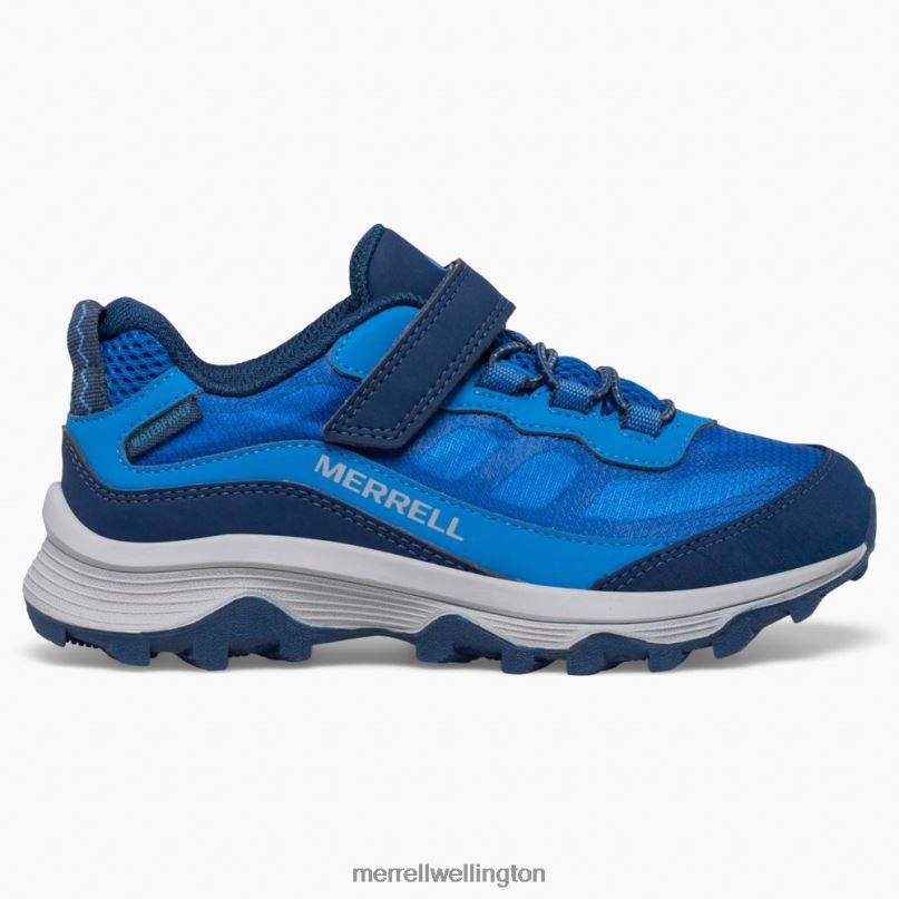 Moab Speed Low A/C Waterproof (MK265979) Merrell Kids 8VV6P1363 Shoes Blue - Image 1