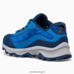 Moab Speed Low Waterproof (MK265940) Merrell Kids 8VV6P1374 Shoes Blue - Image 4