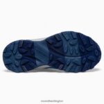 Moab Speed Low Waterproof (MK265940) Merrell Kids 8VV6P1374 Shoes Blue - Image 5
