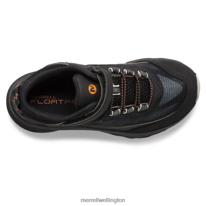 Moab Speed Mid A/C Waterproof (MK265951) Merrell Kids 8VV6P1385 Shoes Black - Image 5
