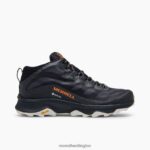 Moab Speed Mid GORE-TEX (J135409) Merrell Men 8VV6P189 Shoes Black - Image 2