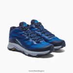Moab Speed Mid GORE-TEX (J135413) Merrell Men 8VV6P193 Shoes Navy - Image 5