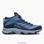 Moab Speed Mid GORE-TEX (J135418) Merrell Women 8VV6P879 Shoes Navy - Image 2