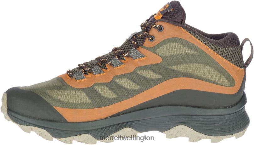 Moab Speed Mid GORE-TEX Wide Width (J135411W) Merrell Men 8VV6P354 Shoes Lichen - Image 6