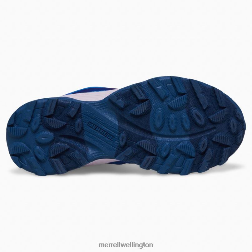 Moab Speed Mid Waterproof (MK166990) Merrell Kids 8VV6P1379 Shoes Blue/Berry/Turq - Image 5