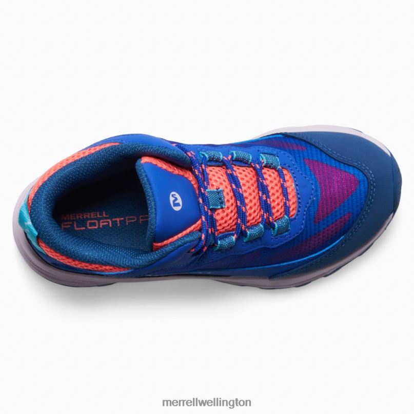 Moab Speed Mid Waterproof (MK166990) Merrell Kids 8VV6P1379 Shoes Blue/Berry/Turq - Image 6