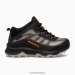 Moab Speed Mid Waterproof (MK265424) Merrell Kids 8VV6P1378 Shoes Black