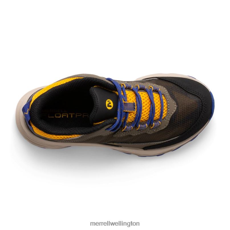 Moab Speed Mid Waterproof (MK266263) Merrell Kids 8VV6P1381 Shoes Cobalt/Gold - Image 6