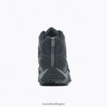 Moab Velocity Mid Waterproof Carbon Fiber Wide Width (J099429W) Merrell Men 8VV6P342 Shoes Black - Image 7