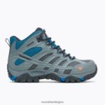 Moab Velocity Mid Waterproof Carbon Fiber Wide Width (J099431W) Merrell Men 8VV6P343 Shoes Castle Rock - Image 2