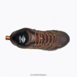 Moab Vertex Mid Waterproof Comp Toe Work Boot (J11617) Merrell Men 8VV6P651 Shoes Clay - Image 4
