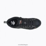 Moab Vertex Mid Waterproof Comp Toe Work Boot Wide Width (J05241W) Merrell Men 8VV6P619 Shoes Black - Image 5