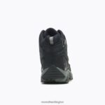 Moab Vertex Mid Waterproof Comp Toe Work Boot Wide Width (J05241W) Merrell Men 8VV6P619 Shoes Black - Image 7