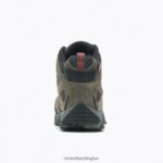 Moab Vertex Mid Waterproof Comp Toe Work Boot Wide Width (J11515W) Merrell Men 8VV6P620 Shoes Pewter - Image 7