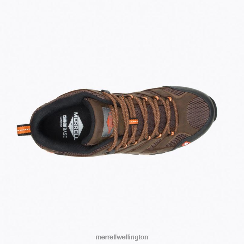 Moab Vertex Mid Waterproof SR Work Boot Wide Width (J31239W) Merrell Men 8VV6P389 Shoes Clay - Image 4