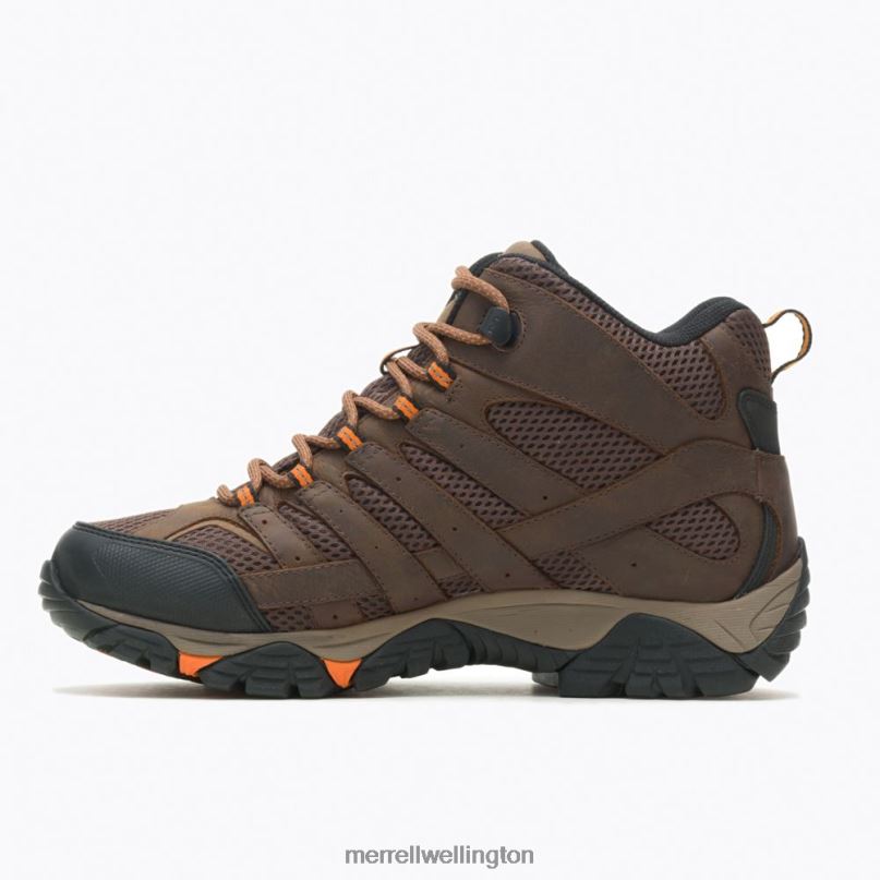 Moab Vertex Mid Waterproof SR Work Boot Wide Width (J31239W) Merrell Men 8VV6P389 Shoes Clay - Image 6