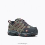 Moab Vertex Vent Comp Toe Work Shoe (J11121) Merrell Men 8VV6P370 Shoes Pewter - Image 5